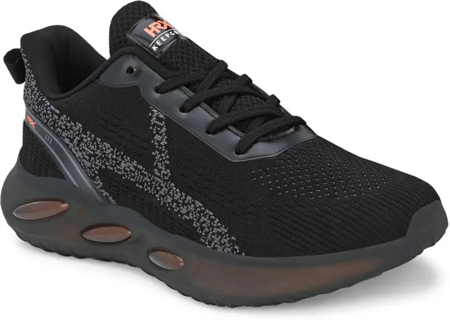 HRX by Hrithik Roshan Men's Black Walking Shoes - Image 2