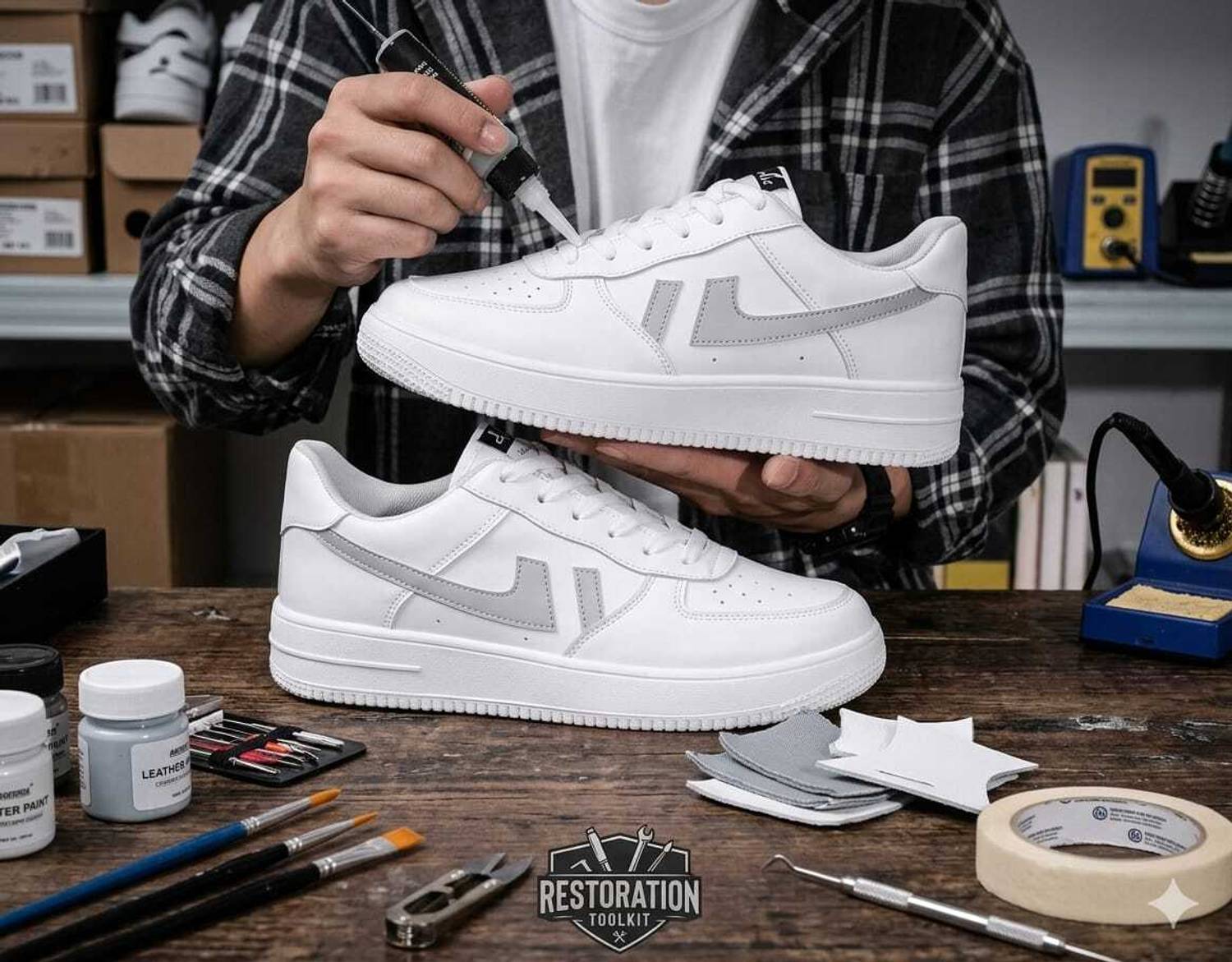 AAVEAA WTF Sneakers For Men, White - Image 5