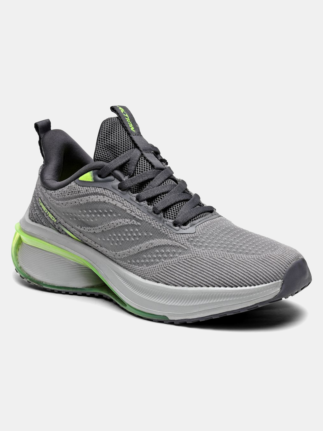 Image of action Athleo TURBO-1521 Trendy Lightweight Comfortable Durable Sports Lace-Up Running Shoes For Men