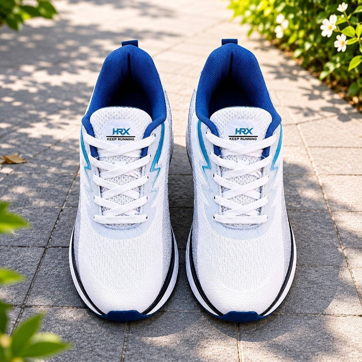 HRX by Hrithik Roshan Men's White Running Shoes - Image 1