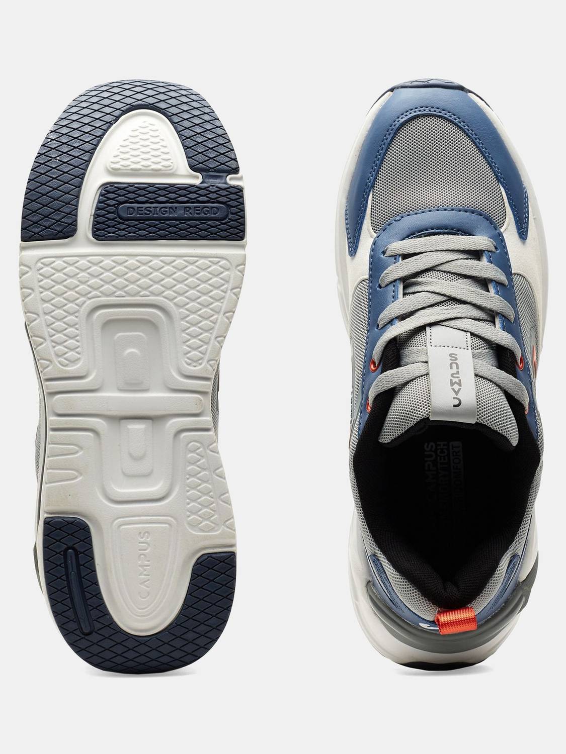 CAMPUS LEVEL Men's Gray Sneakers - Image 5