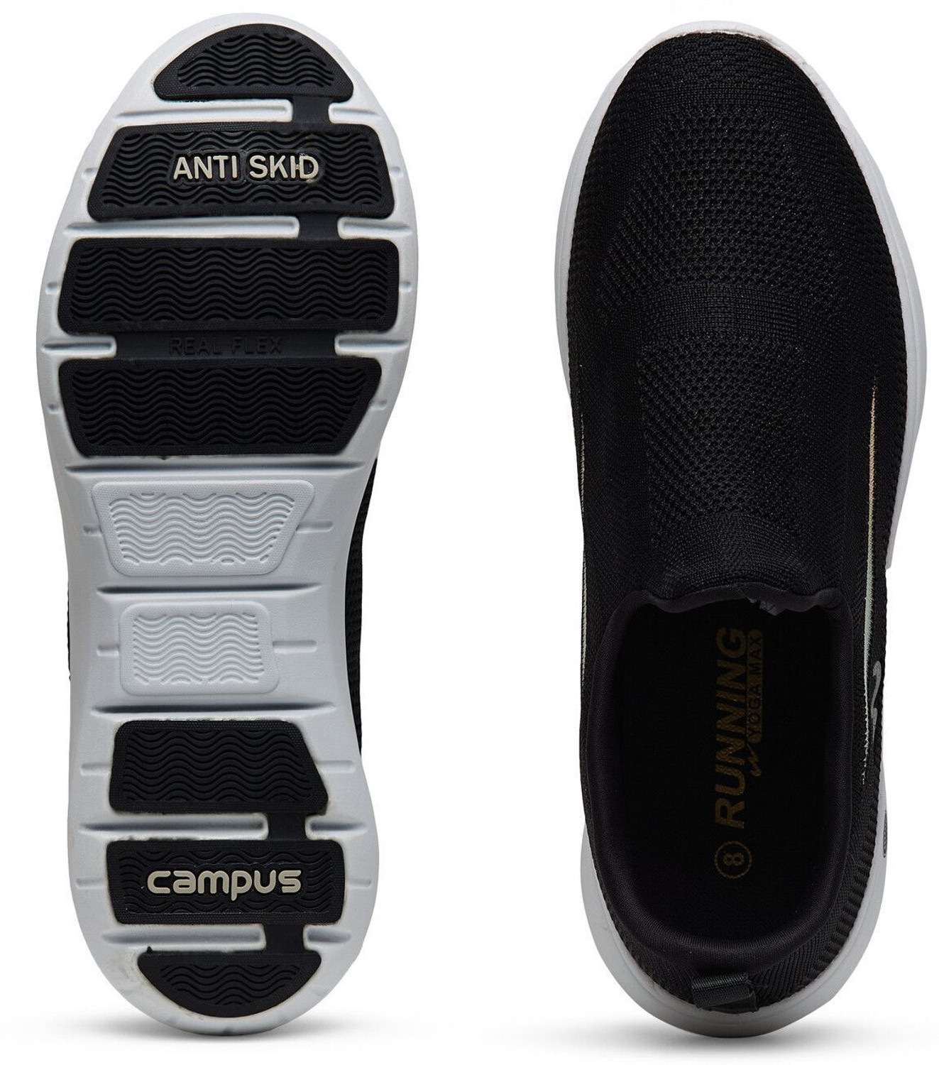 Image of CAMPUS DRAFT Men's Casual Shoes | Molded Insole with Anti-Skid Sole Design | Slip-On Casuals For Men