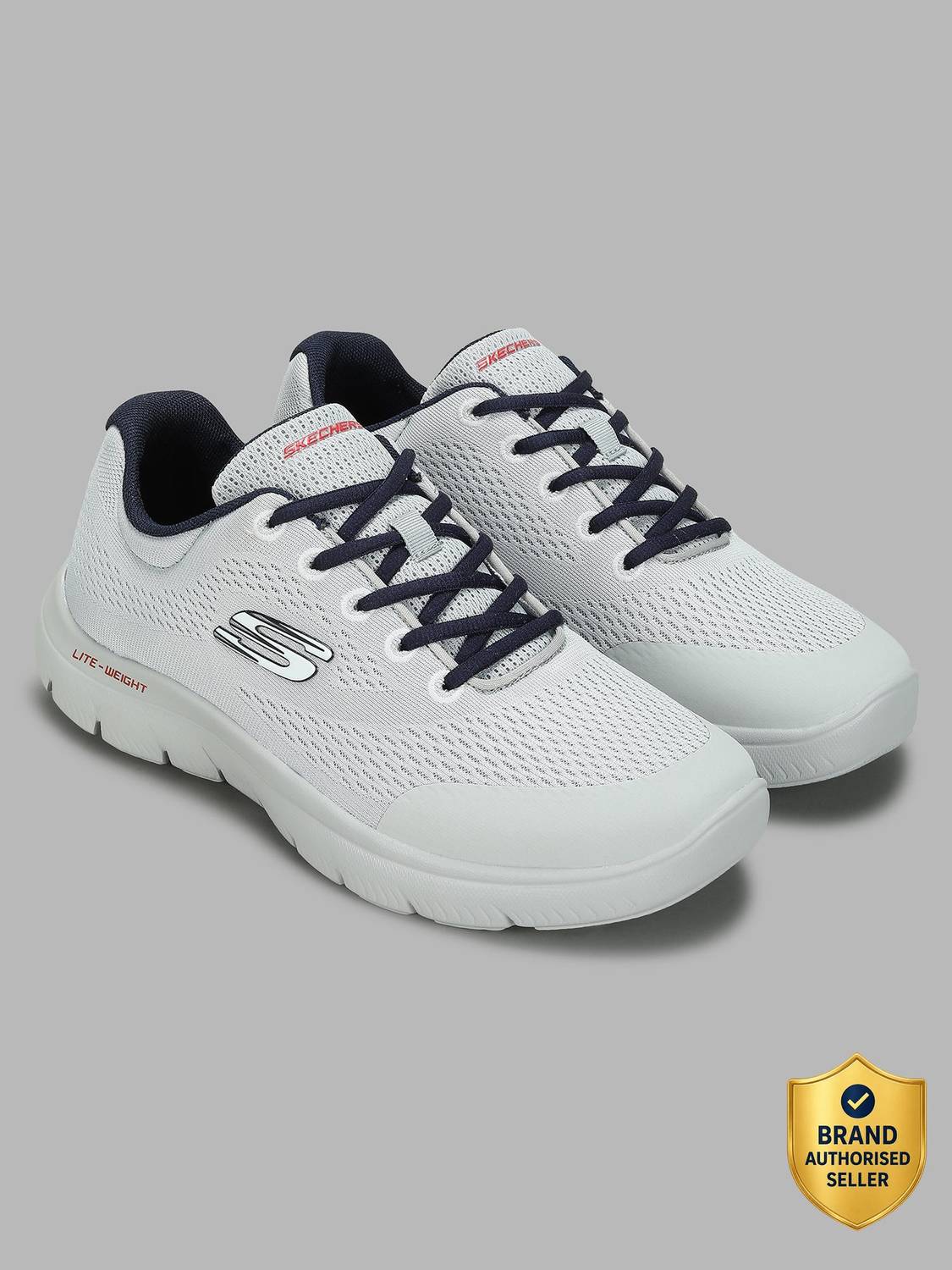 Skechers SUMMITS Walking Shoes For Men Gray - Image 1
