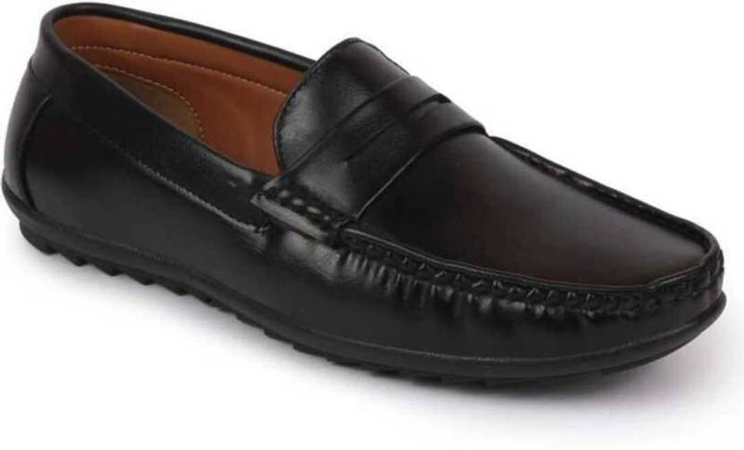 Image of Bata Formal Loffer Shoes Outdoors For Men (Black, 9)