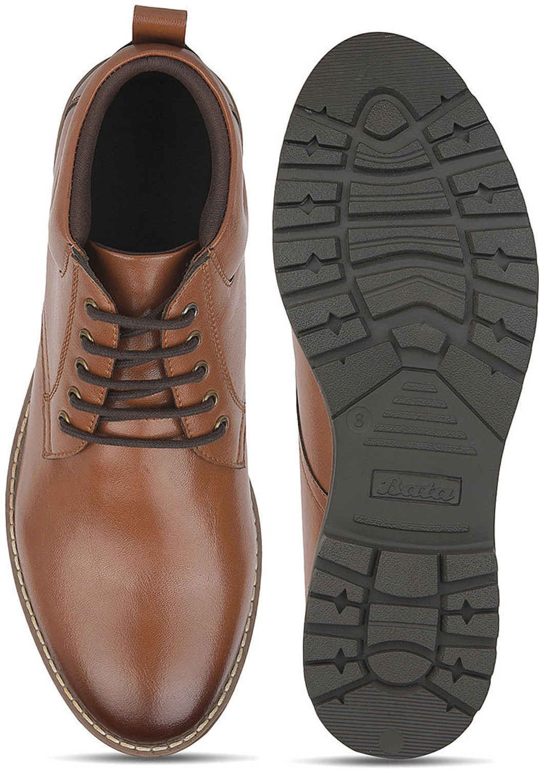 Image of Bata Men Casual Boots with Lace-Up Closure for Daily Wear Boots For Men