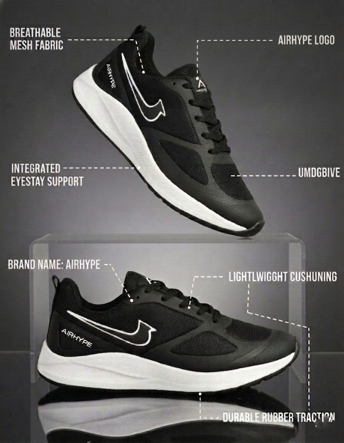 Image of Airhype Strike Running Shoes For Men