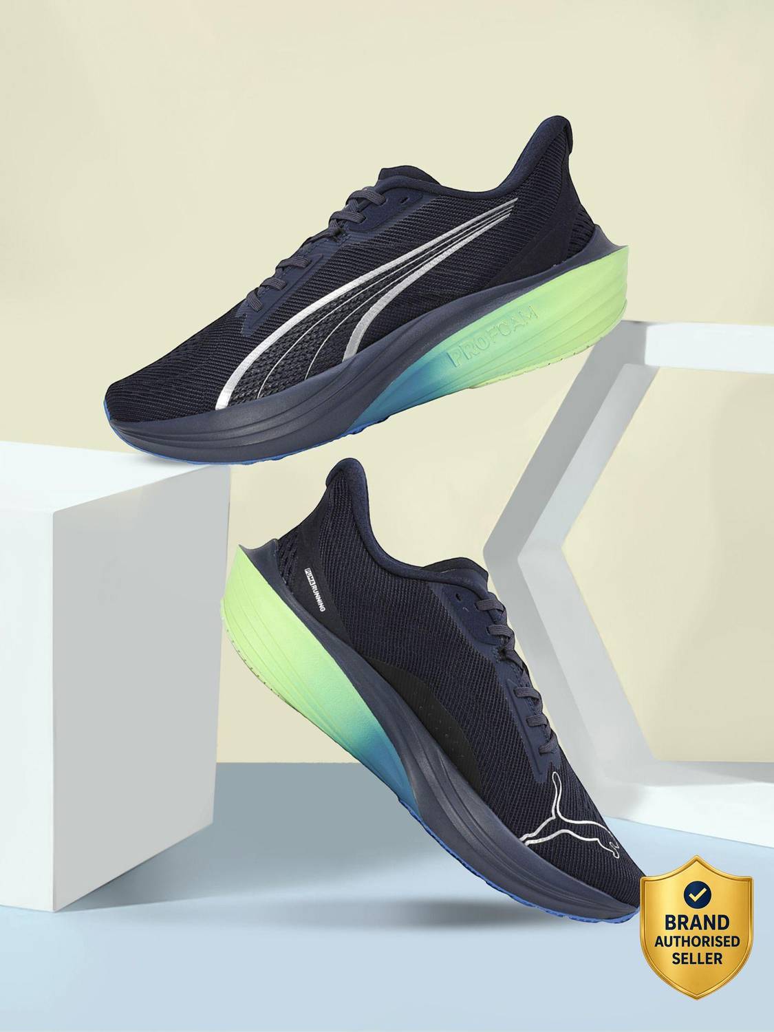 PUMA Darter Pro Fade Blue Running Shoes For Men - Image 1