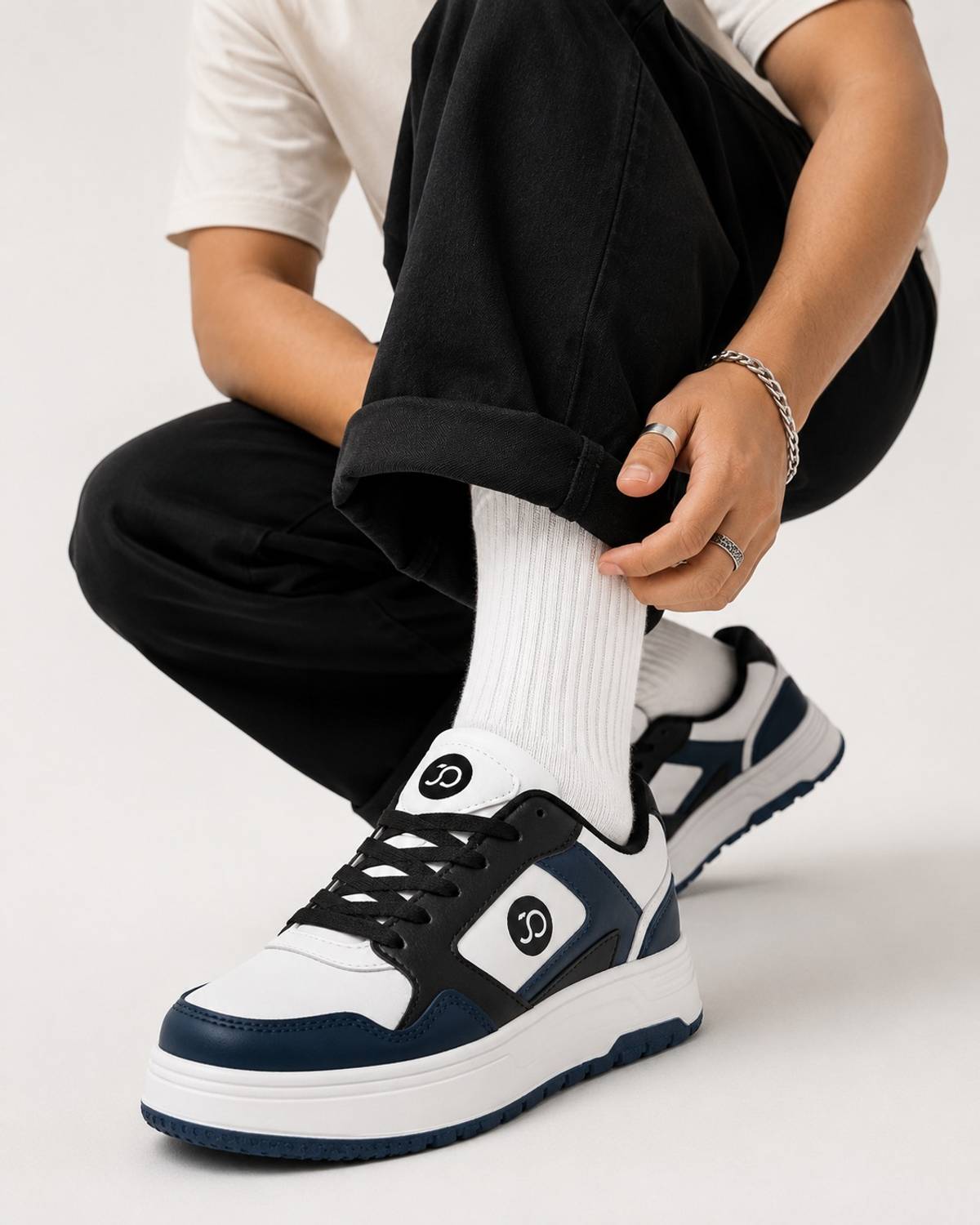 jootiyapa Men's Blue Sneakers - Image 1