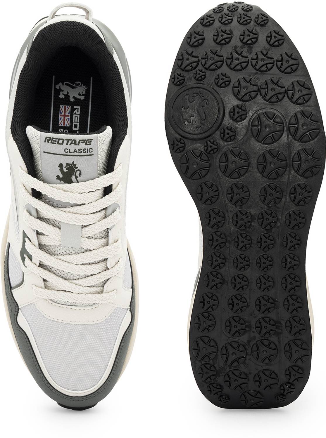 RED TAPE Grey Green Low Cut Casual Shoes - Image 5