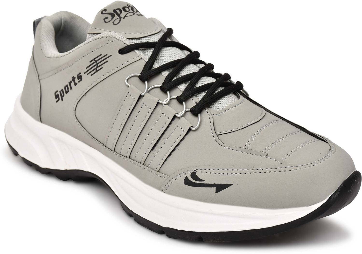 BAERU Grey Men's Casual Shoes - Image 2