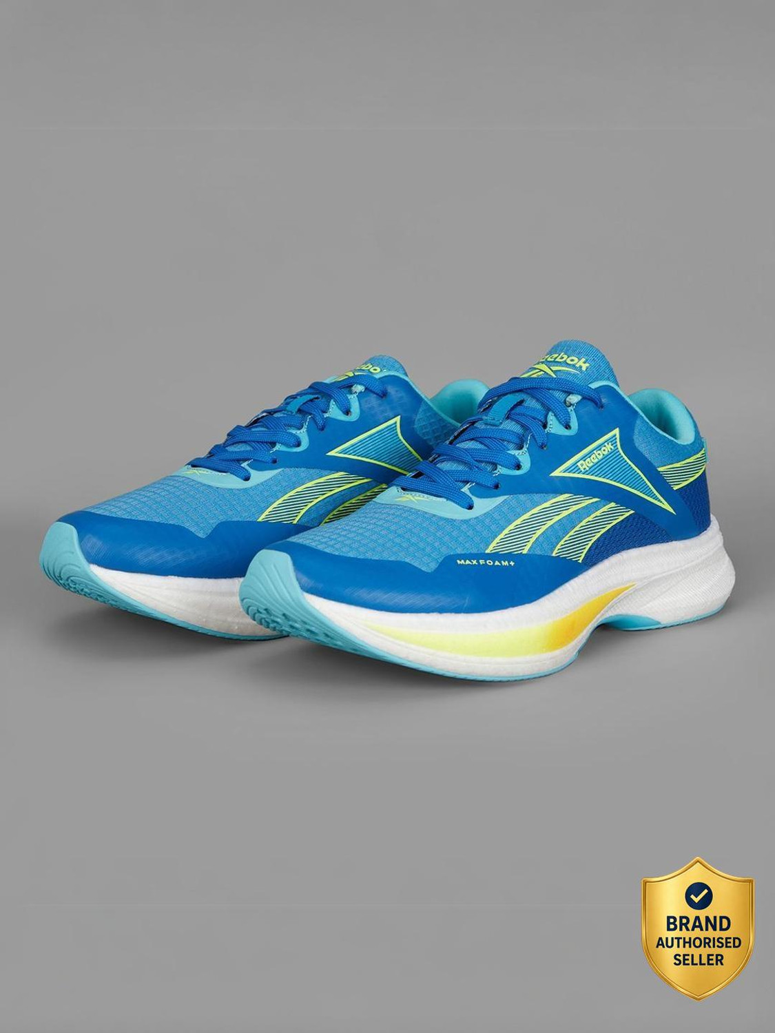 Image of REEBOK Men Black Lace Up Shoes Running Shoes For Men