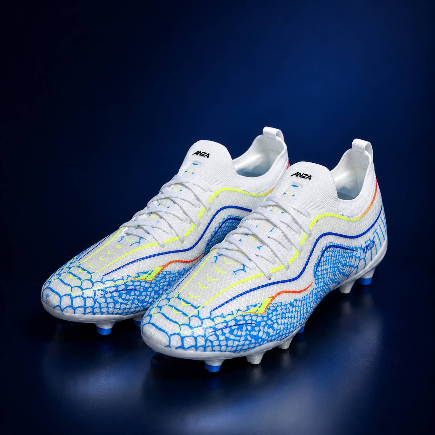ANZA Heli Football Shoes Unisex White - Image 3