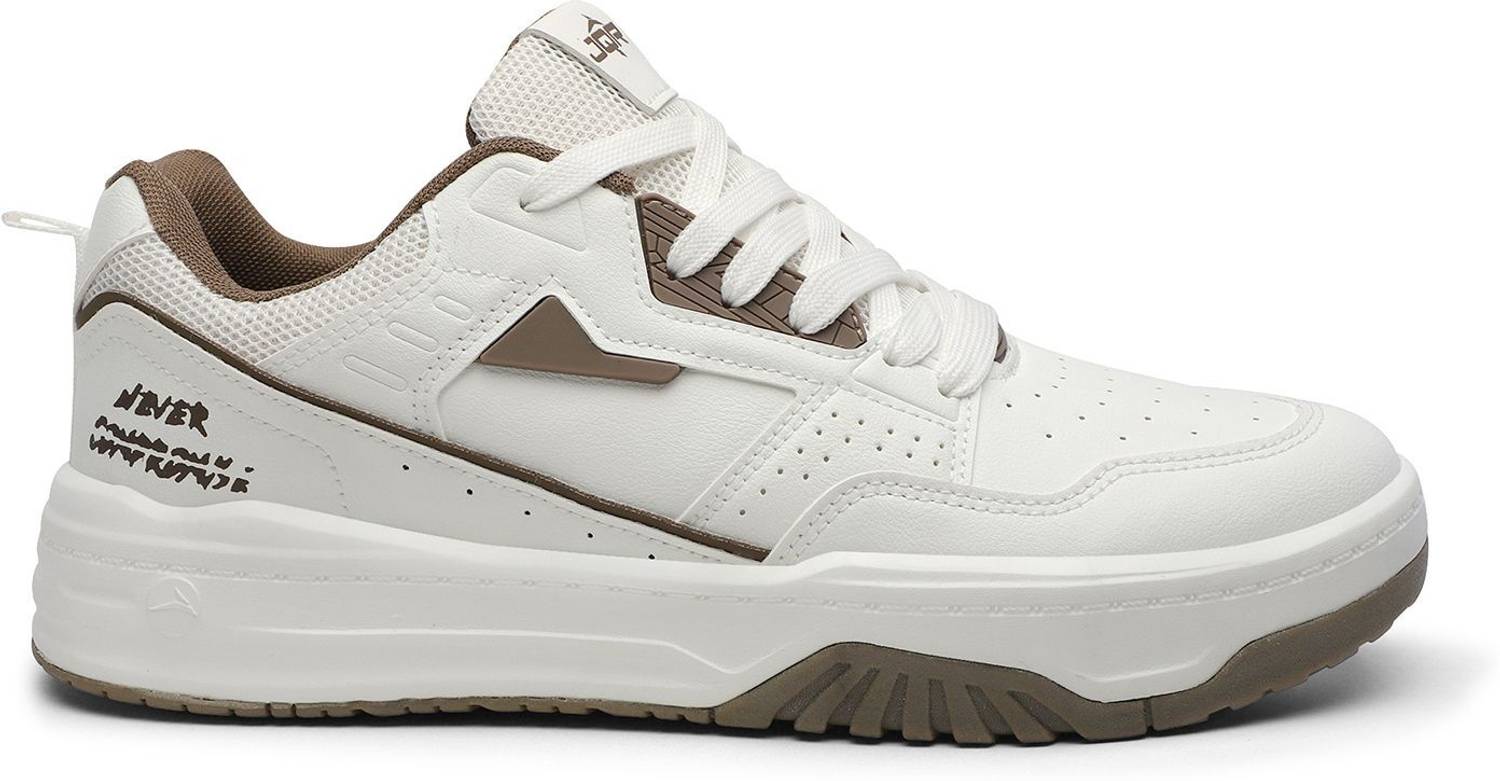 JQR ZEALOUS Men's White Sneakers - Image 3