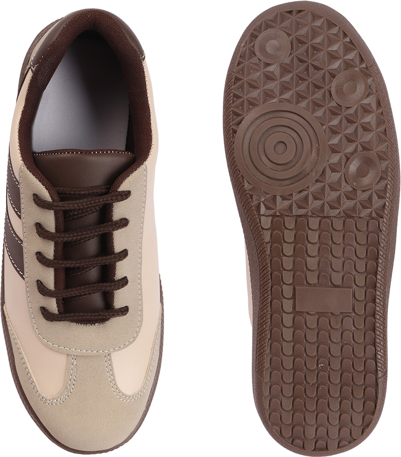 Image of PREKANZO Colorblocked Stylish Lace-Up Sneakers for Women Lightweight Comfort Shoes Sneakers For Women