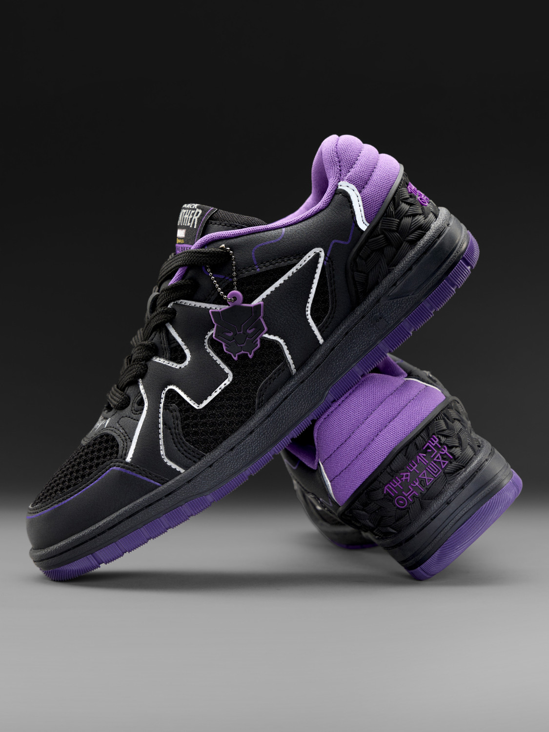 Image of The Souled Store UBZ: Black Panther Sneakers For Men