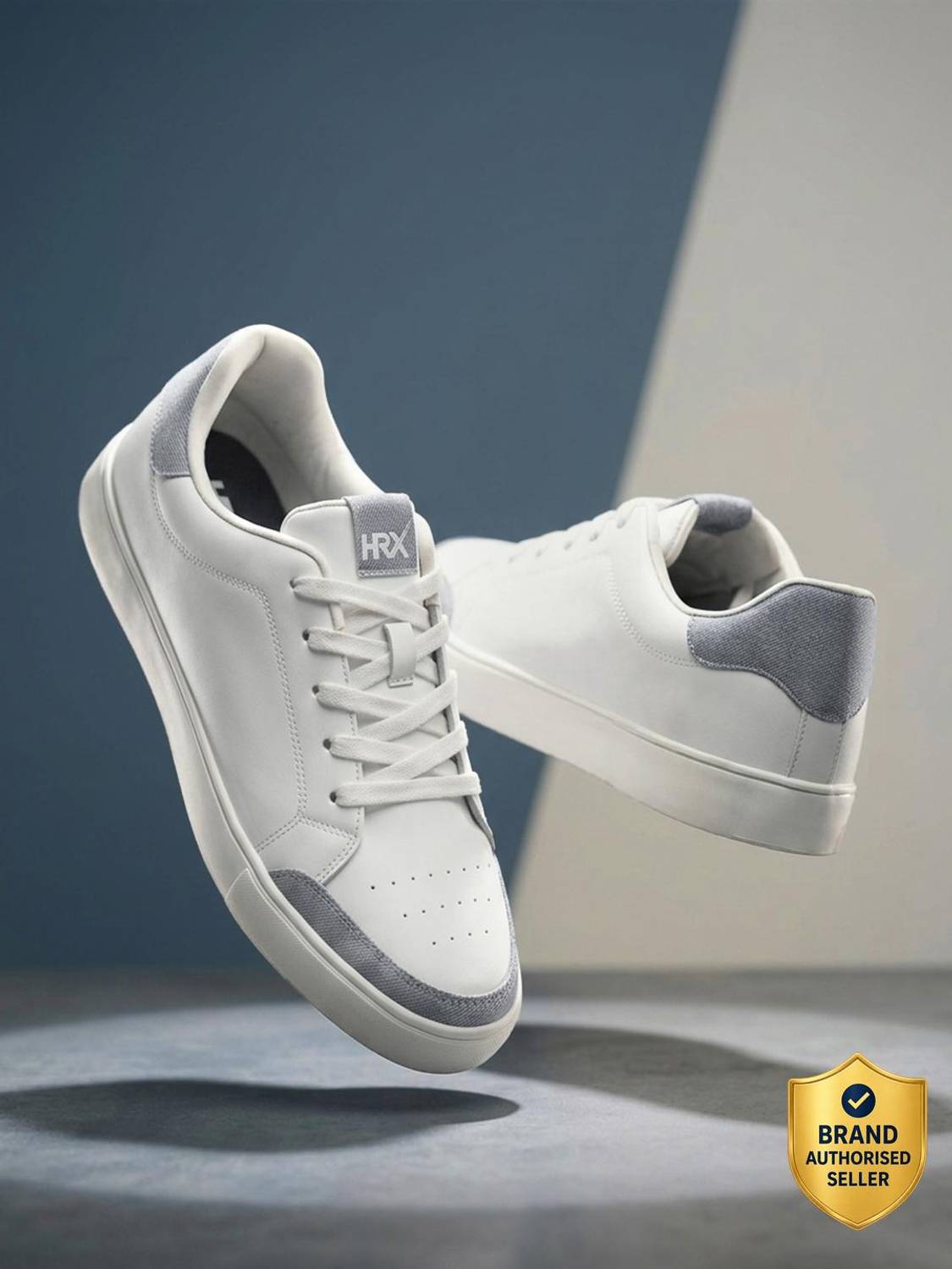 HRX by Hrithik Roshan Men's White Sneakers - Image 1