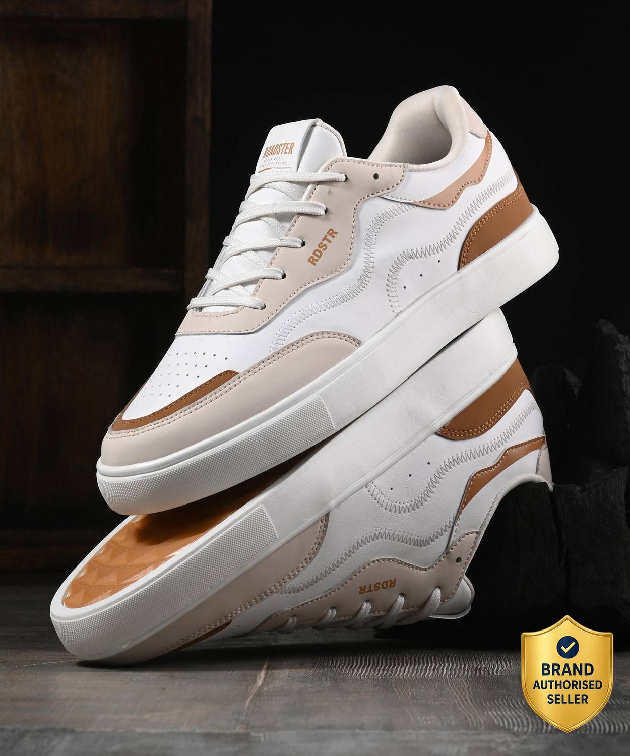 Roadster RDS-017 01 White Men's Sneakers - Image 1
