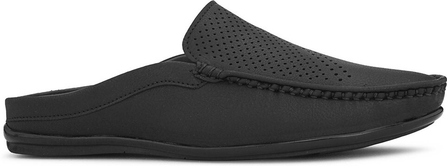 PROVOGUE SS24 3055 Open PU Loafers For Men Black - Image 5