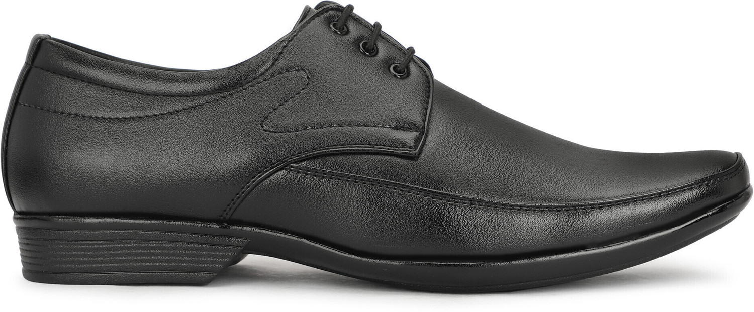 Image of NARKI Formal Shoes for Men | Black Formal Shoes | High Heel | Office & Official Wear Derby For Men