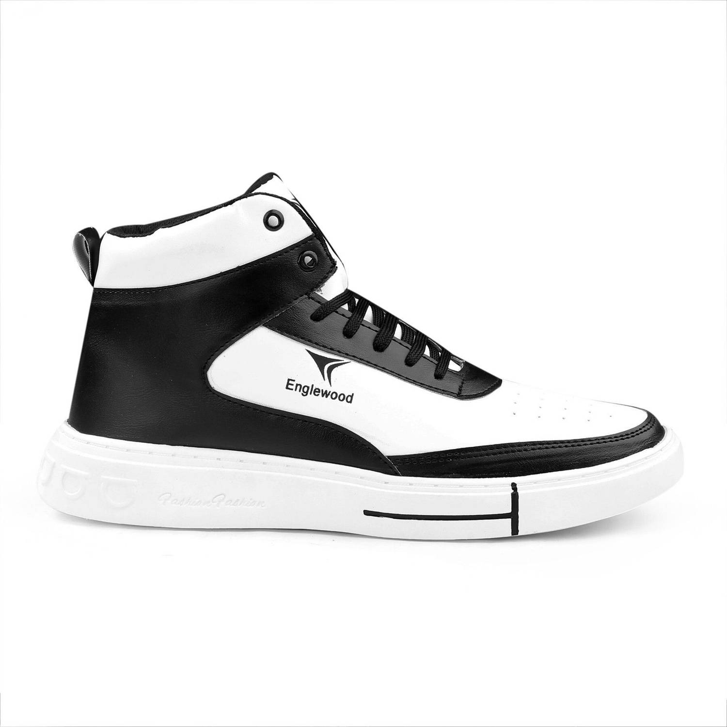 Englewood Men's White High Top Boots - Image 4