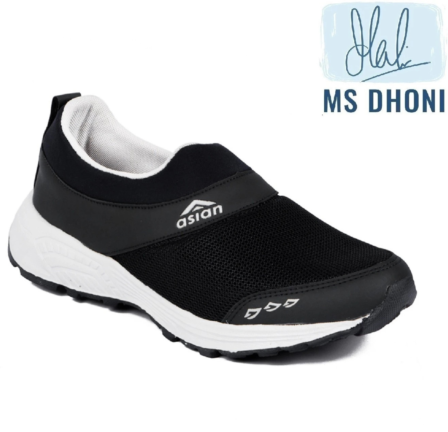 Image of asian Future-04 laceless sports shoes for men | Stylish Casual sneakers for men without laces | running shoes for boys | Slip on black shoes for running, walking, gym, trekking & party Running Shoes For Men