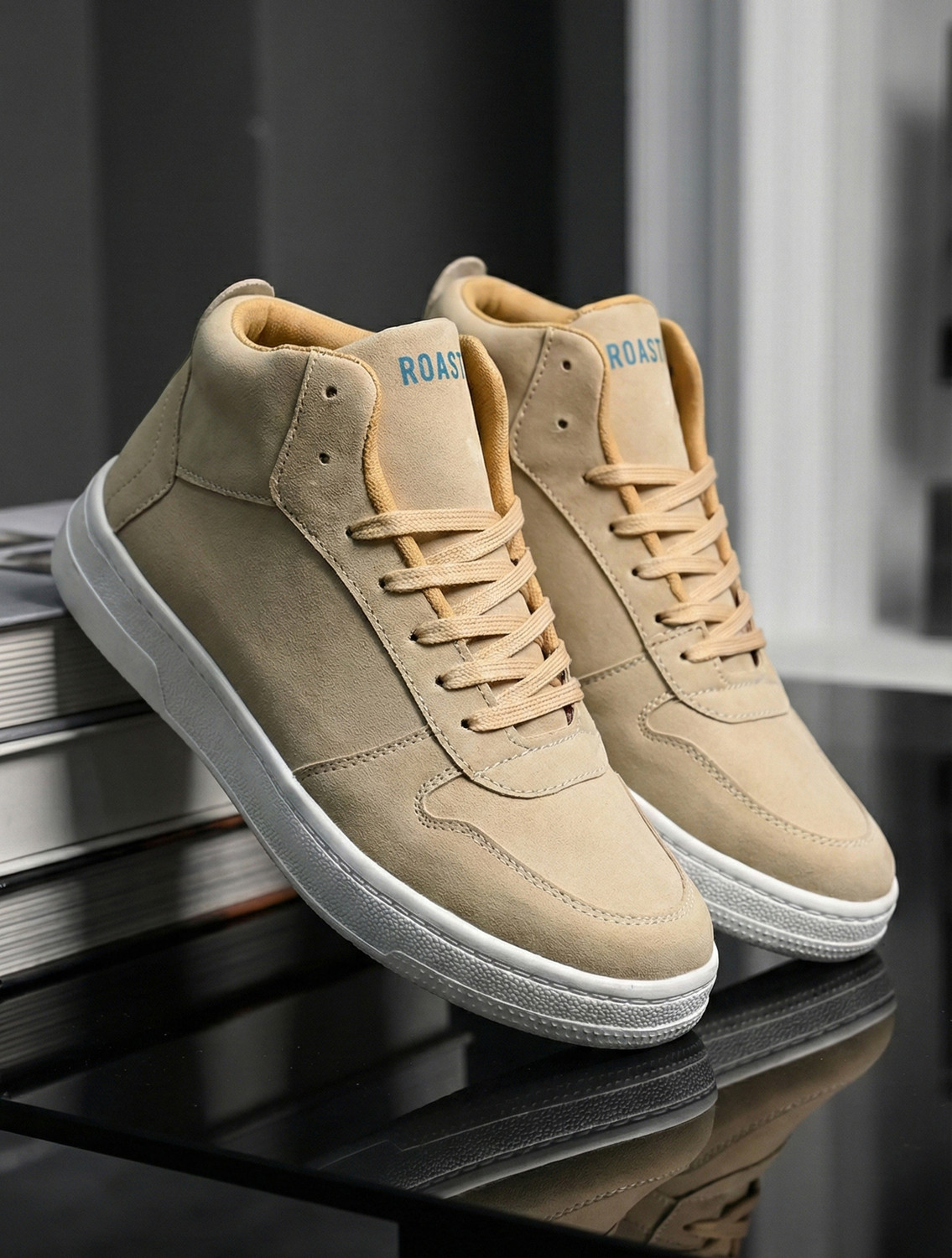 Image of The Roaster High Tops Light weight Boots stylish attractive sneakers shoes for men High Tops For Men