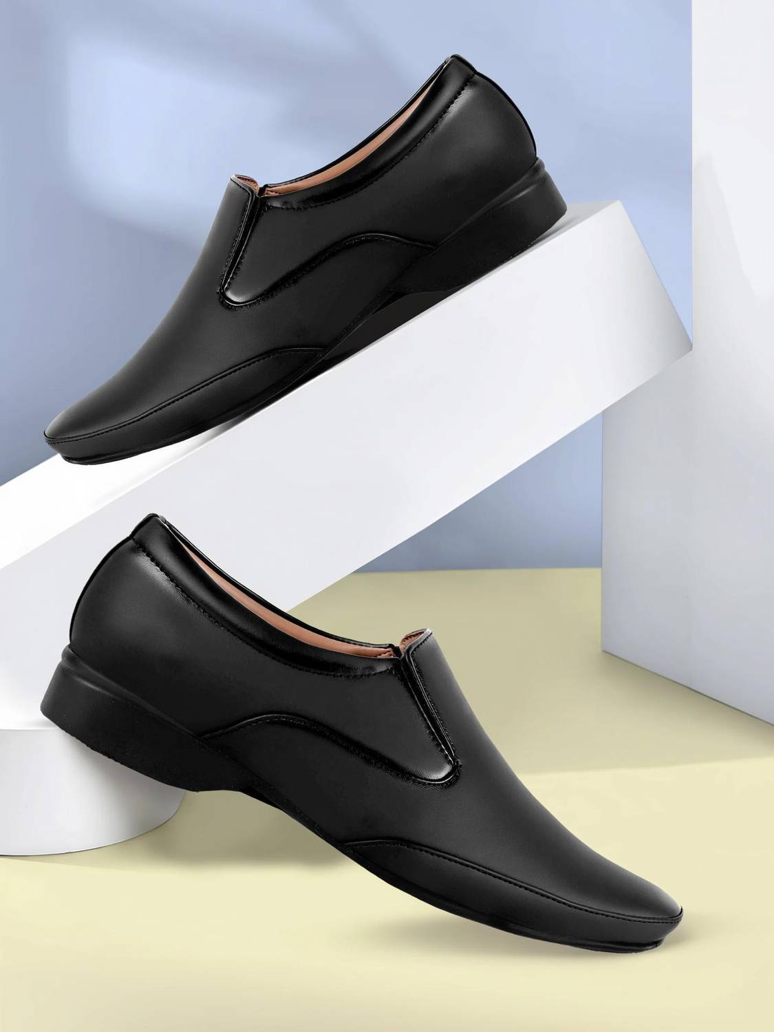 Aaeshu Aaeshu Men's & Boy's Stylish Comfortable Synthetic Leather formal Shoe Slip On For Men