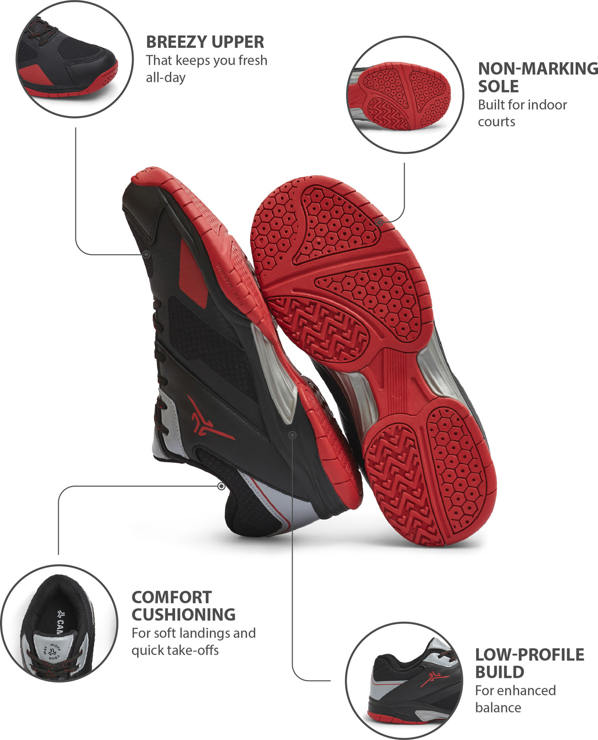 Image of CAMPUS NET RUSH Badminton Shoes For Men