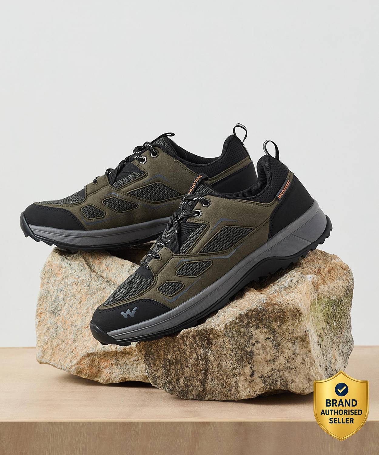 Wildcraft Terra Lite LA Low Ankle Outdoor Shoes For Men Green - Image 1