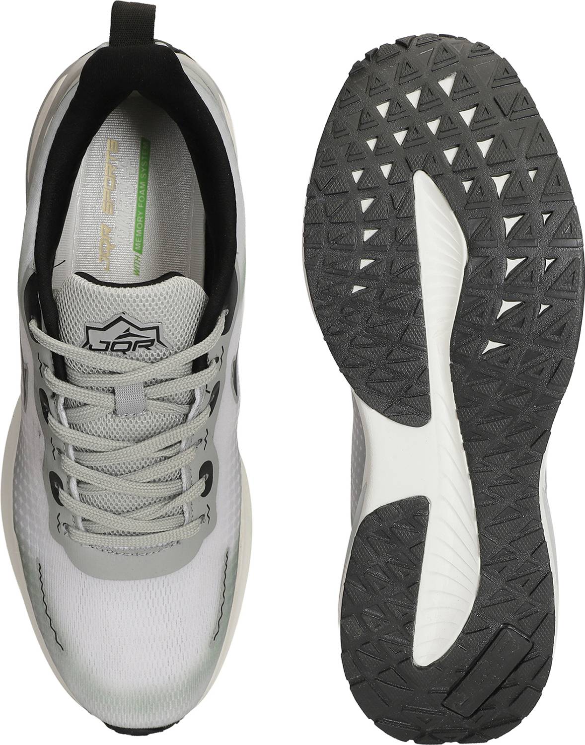JQR PRIME Men's Gray Running Shoes - Image 4