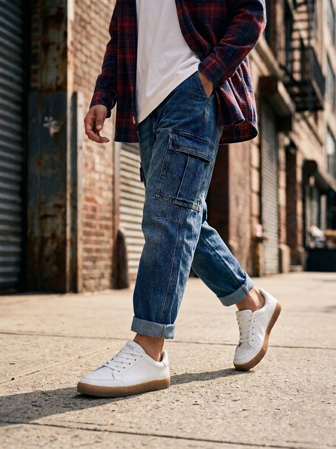 HRX by Hrithik Roshan Men White Sneakers - Image 3