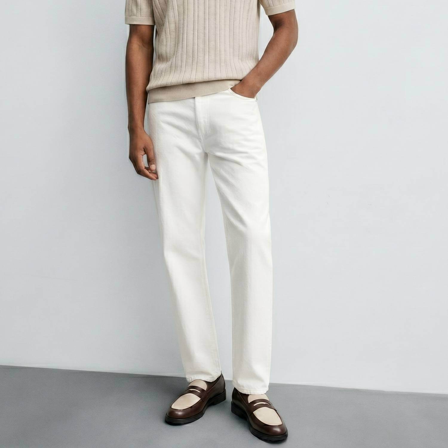 Good People Bicolor Penny Loafer Brown - Image 3