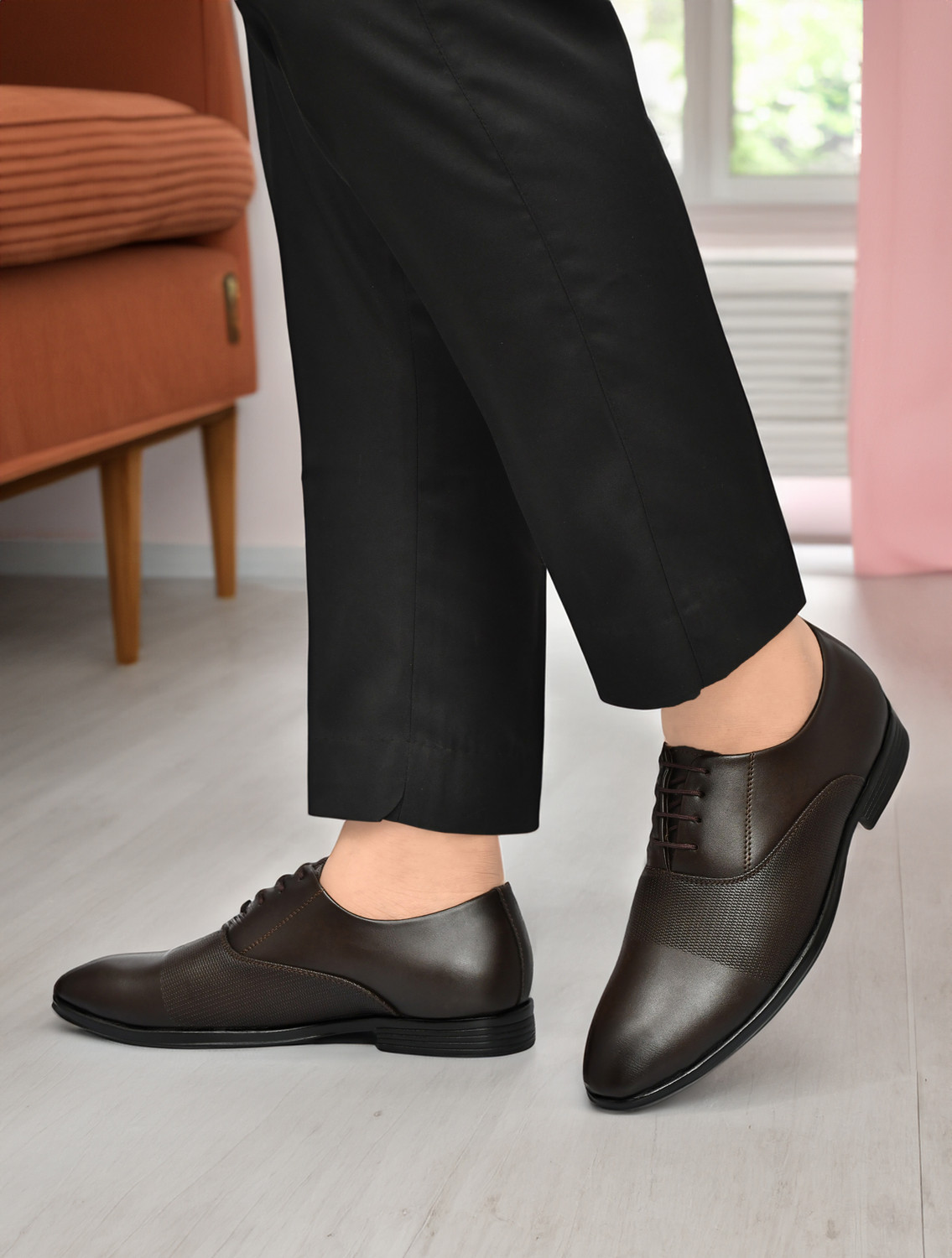 Image of G L Trend Men's Oxford Formal Leather Handmade Shoe Corporate Casuals For Men