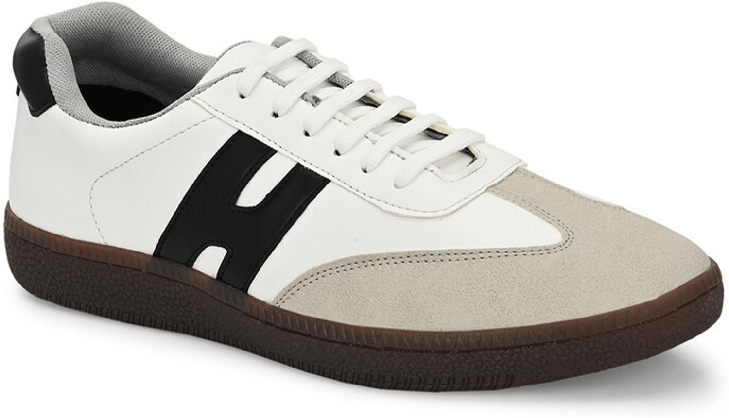 Image of Roadster Men The Lifestyle Co. Men Colourblocked Regular Casual Sneakers Sneakers For Men (White, 8)