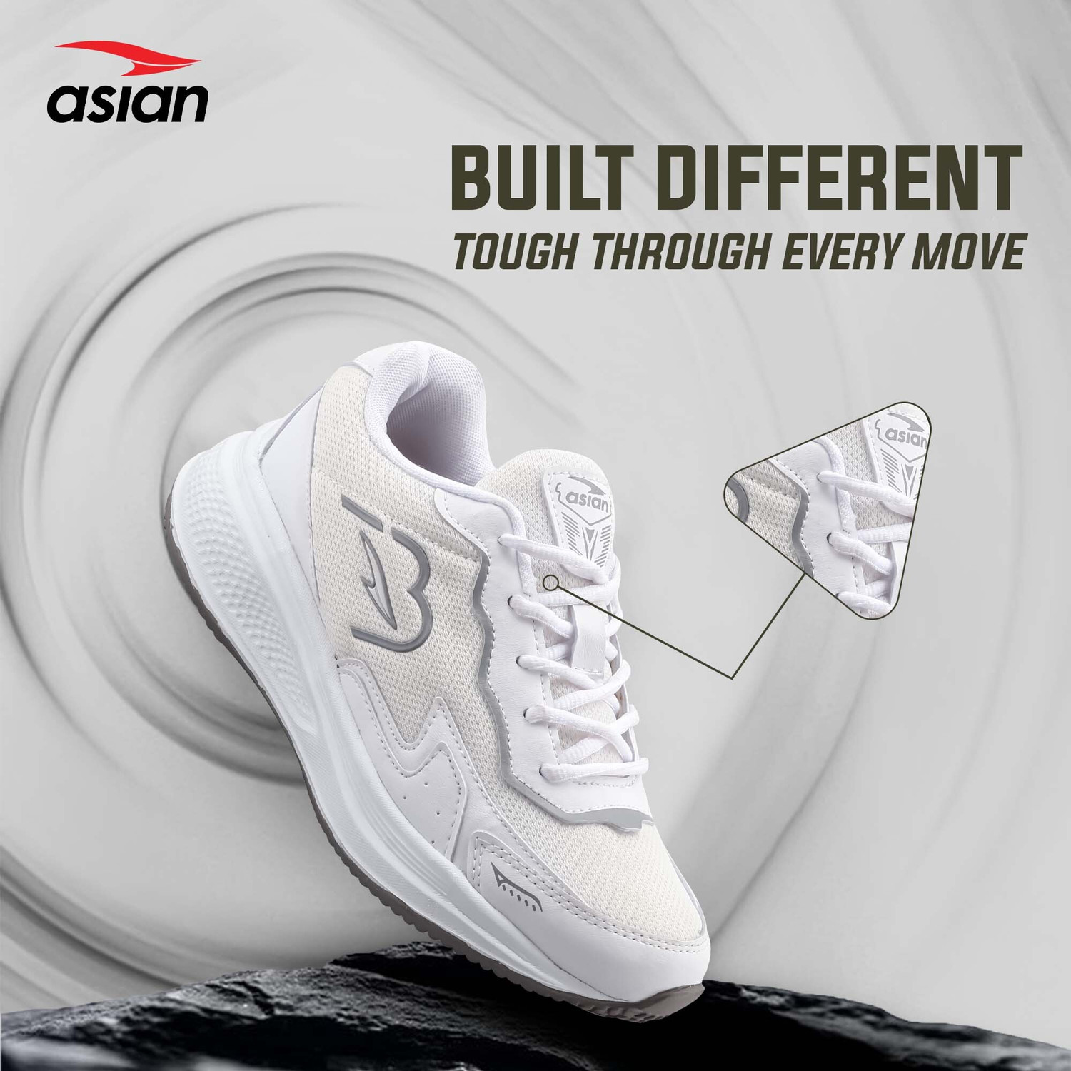 Image of asian Thar-24 Lightweight Running Shoes for Men with Breathable Knit For Men