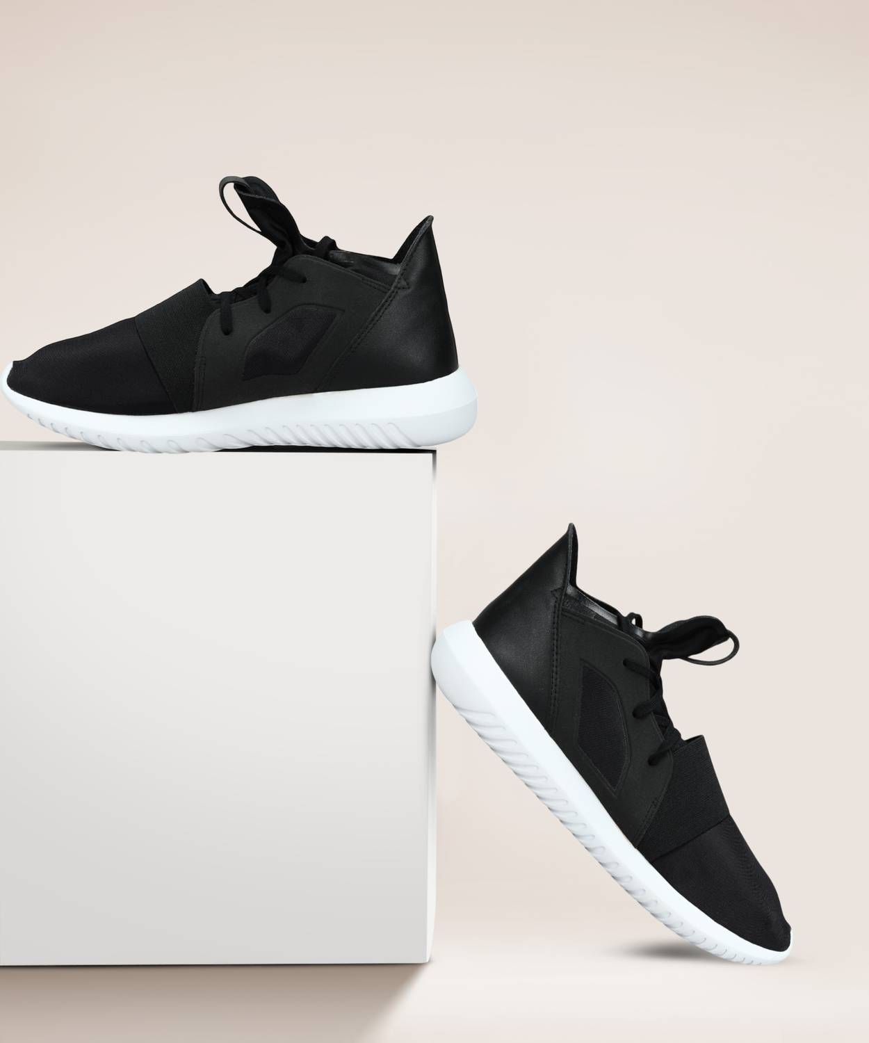 adidas TUBULAR DEFIANT Sneakers For Women (Black , 6.5)