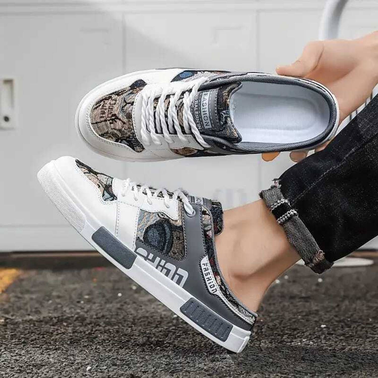 sparkle & shine Men's Slip On Sneakers - Image 3