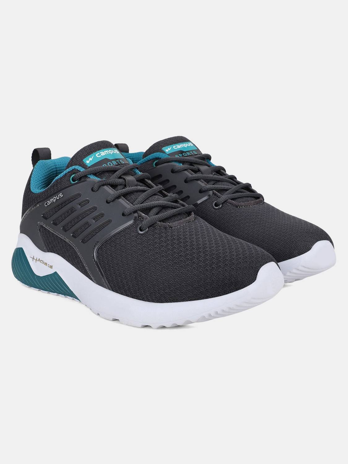 CAMPUS CRYSTA PRO Gray Running Shoes For Men - Image 2