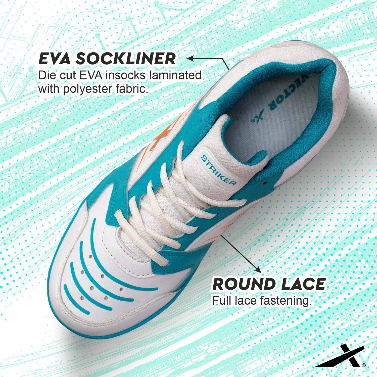 VECTOR X Striker Synthetic Leather Cricket Shoes - Image 4