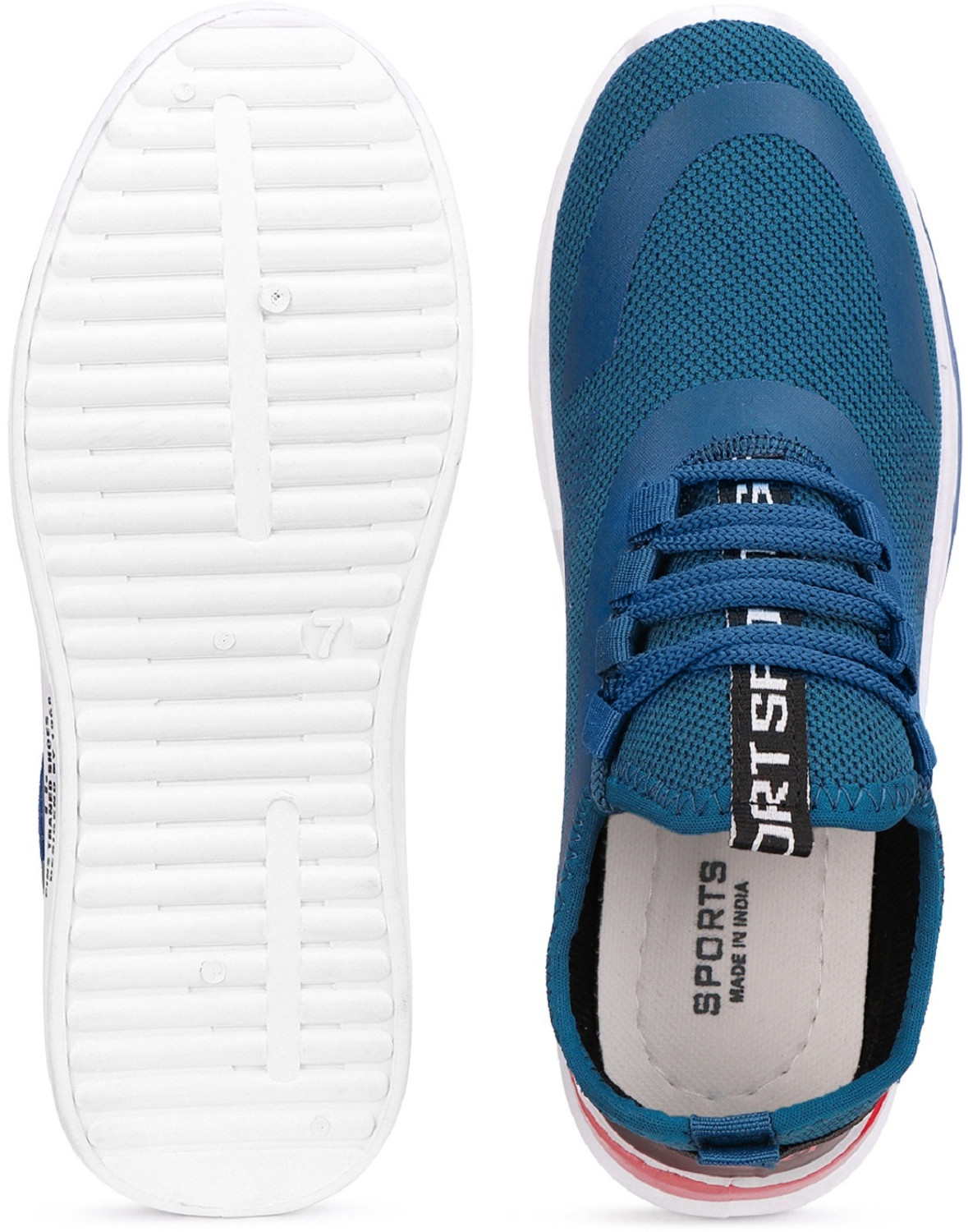 Image of Tying Exclusive Affordable Collection of Trendy & Stylish Sport Sneakers Shoes Walking Shoes For Men (Blue, 8)