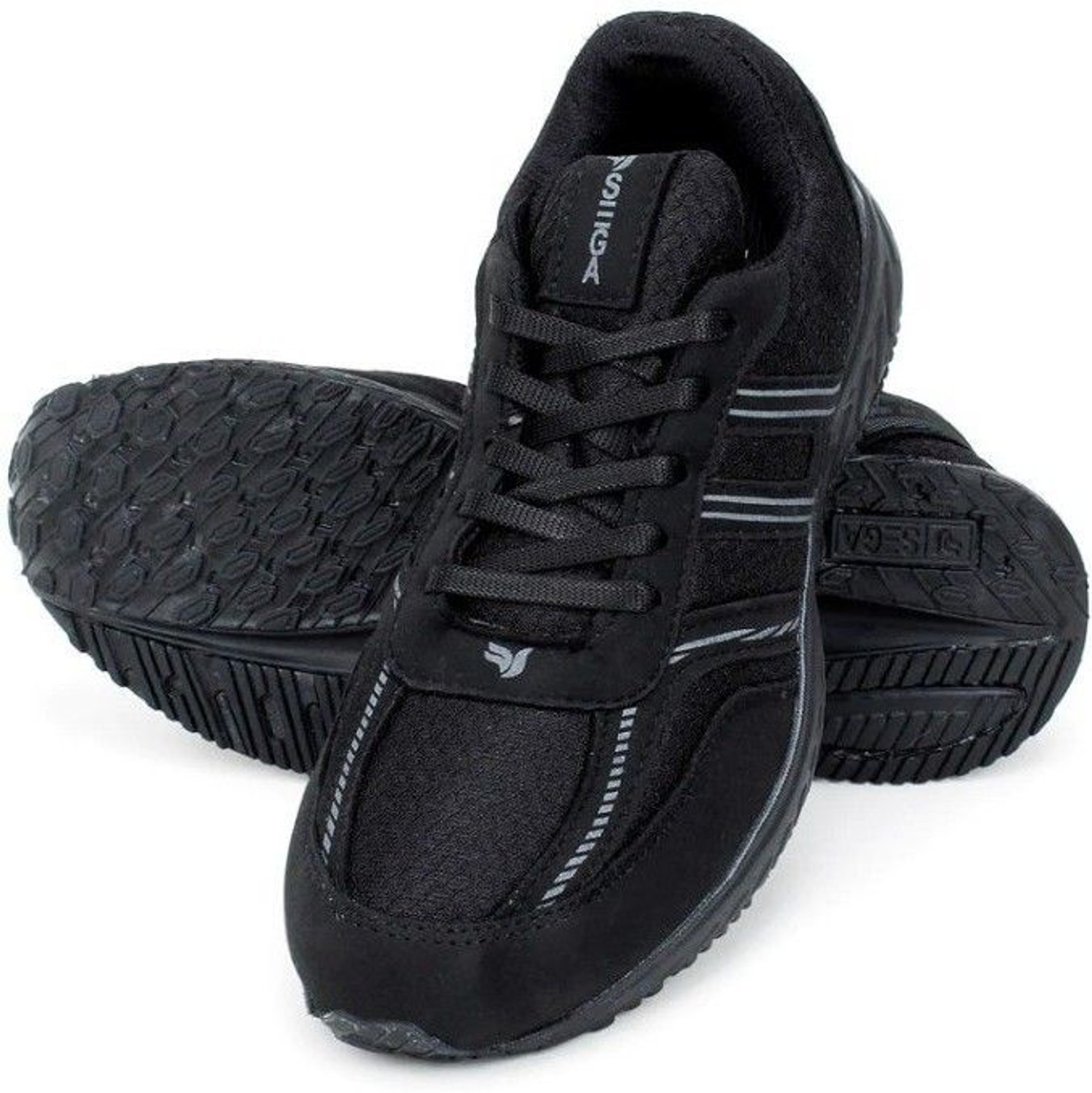 Image of SEGA Original Edge Running Shoes Walking Shoes For Men (Black, 10)