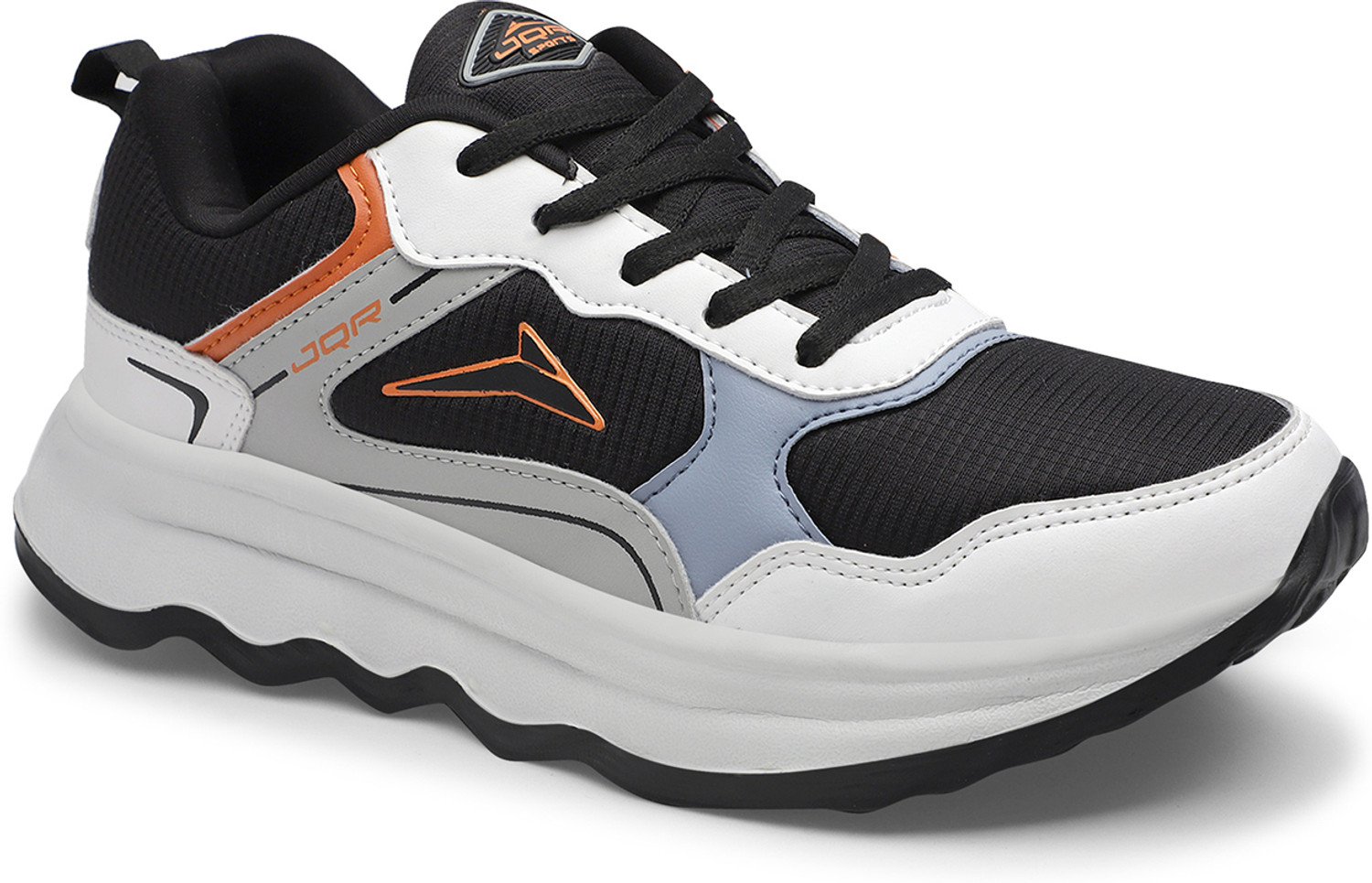 Image of JQR KINETIX Running Shoes For Men (Black, 7)