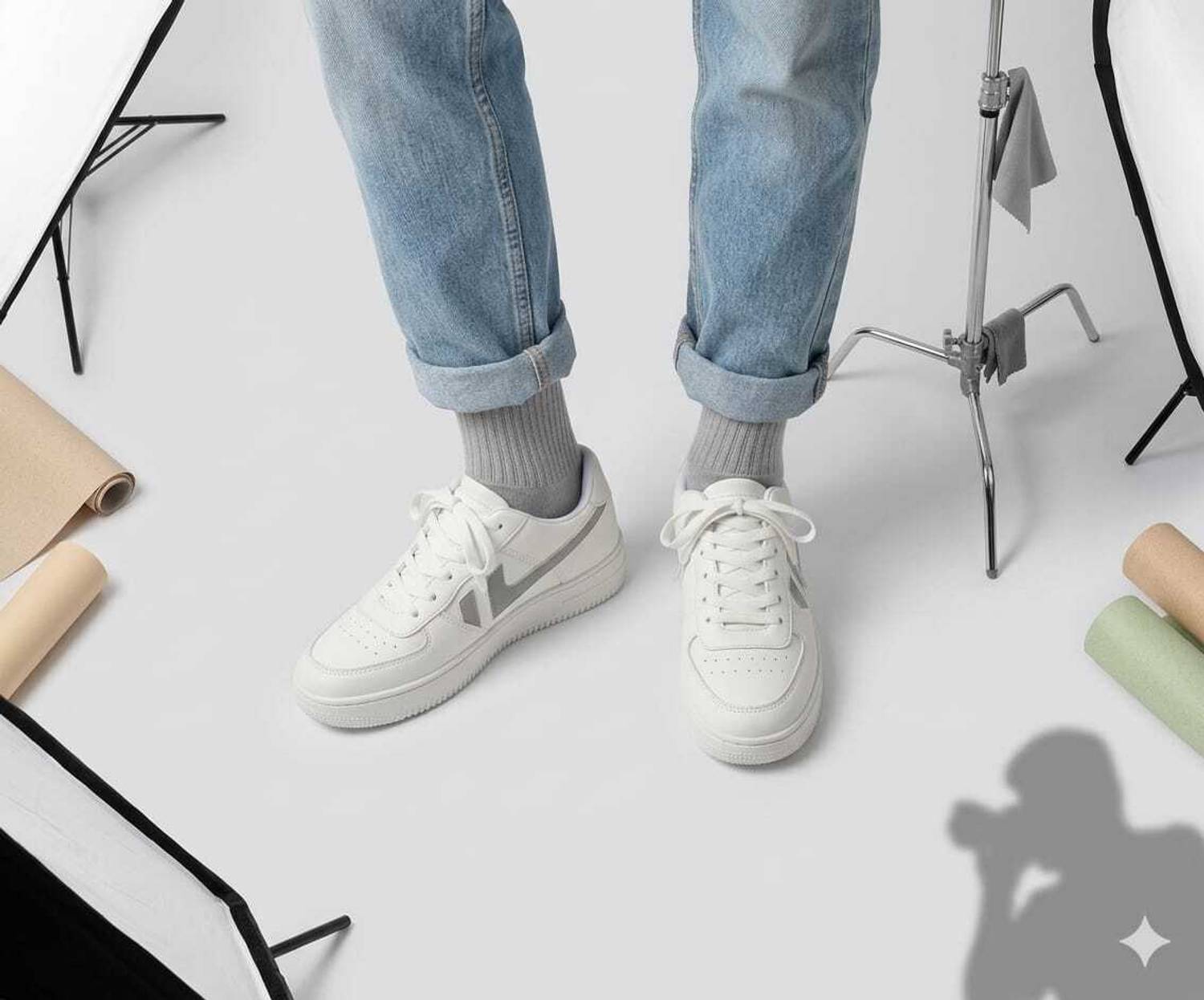 AAVEAA WTF Sneakers For Men, White - Image 4