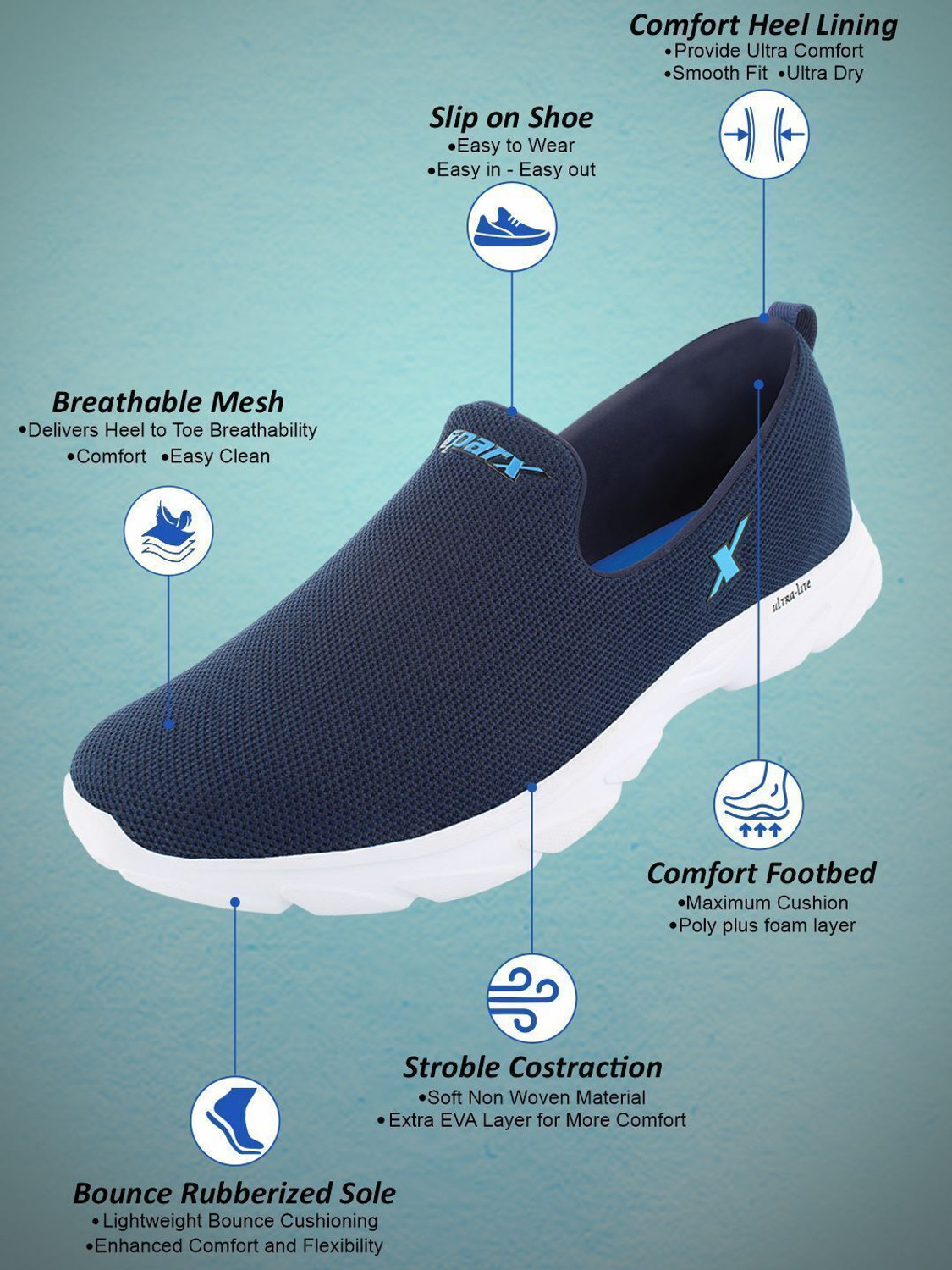 Image of Sparx SM 675 Walking Shoes For Men