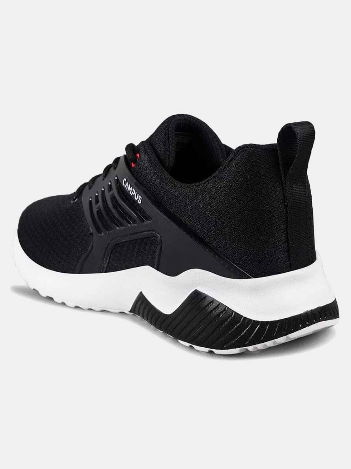 CAMPUS CRYSTA PRO Black Running Shoes For Men - Image 3