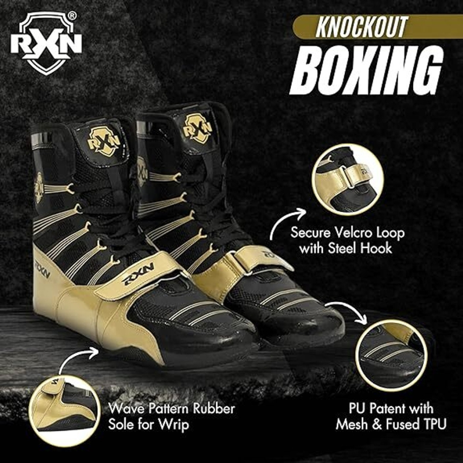 Image of RXN Boxing & Wrestling Shoes For Men