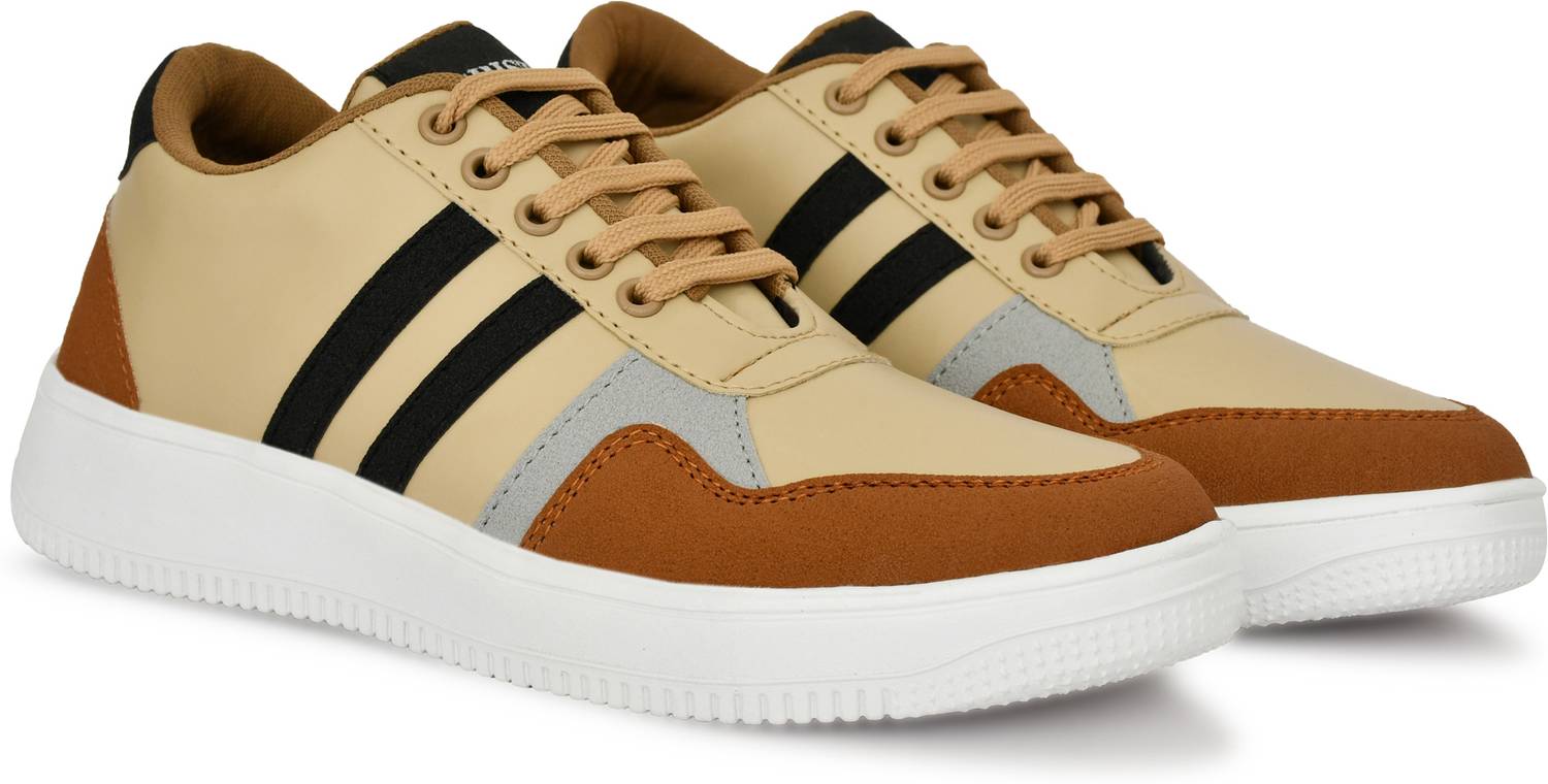 Eristine Men's Versatile Casual Brown Sneakers - Image 2