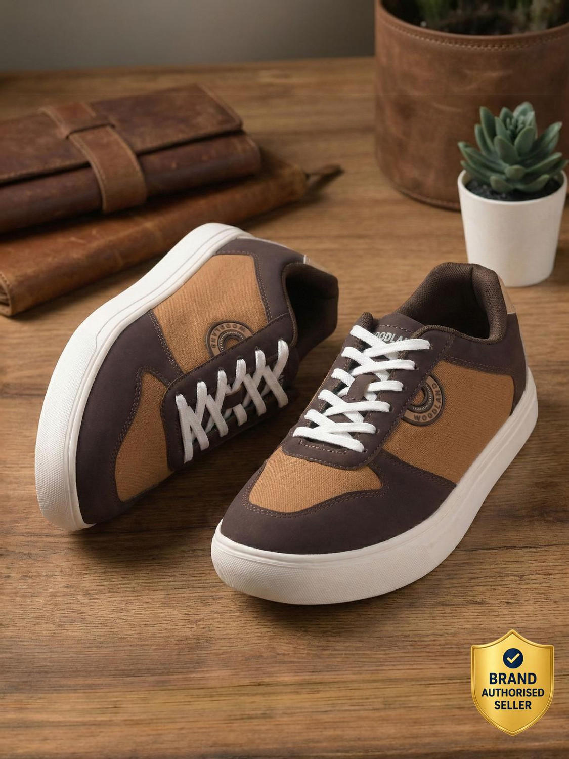 Image of WOODLAND Lace Up Lightweight Breathable Comfortable Daily Use Casuals For Men