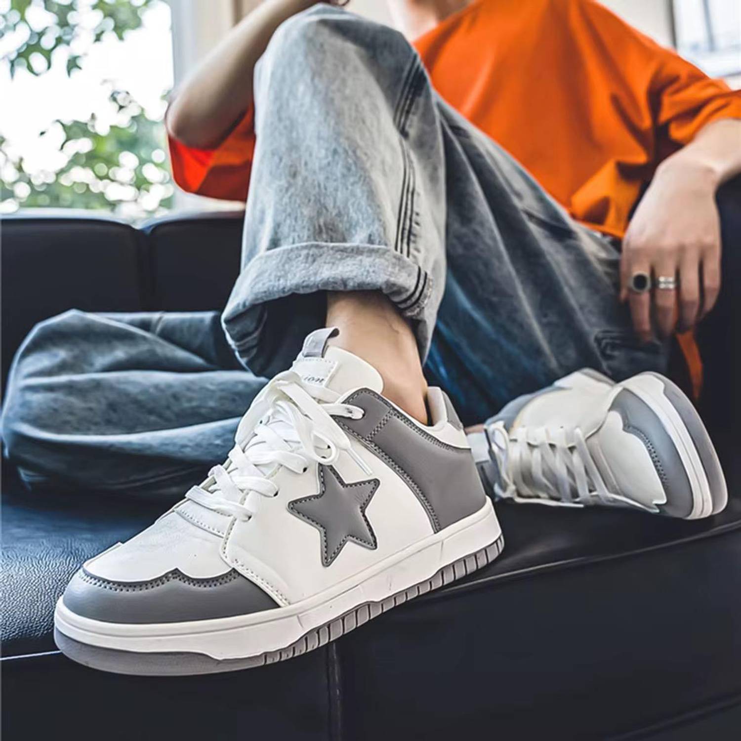 ZonTeX Casual Grey Sneakers For Men - Image 4