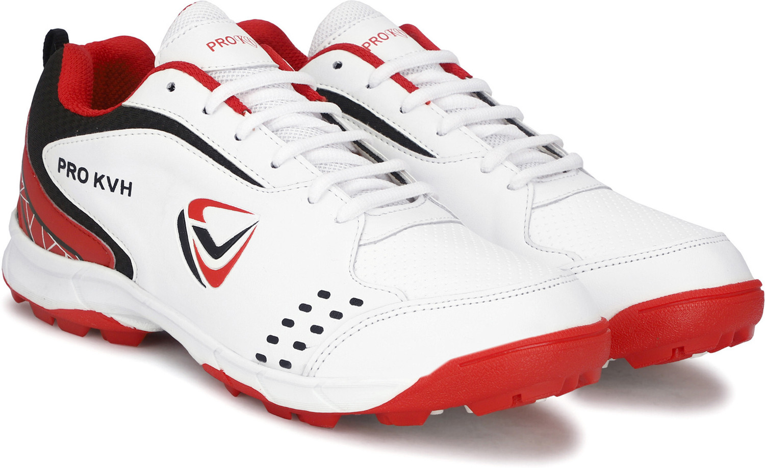 Image of PRO KVH Lightweight & Durable All-Round Performance Cricket Shoes|PVC Studs Spikes Cricket Shoes For Men